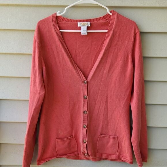 Talbots v neck button down cardigan sweater size m - Picture 1 of 4